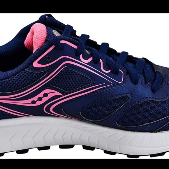 Saucony Blue and Pink Athletic Shoes with Breathable Mesh - Picture 5 of 9